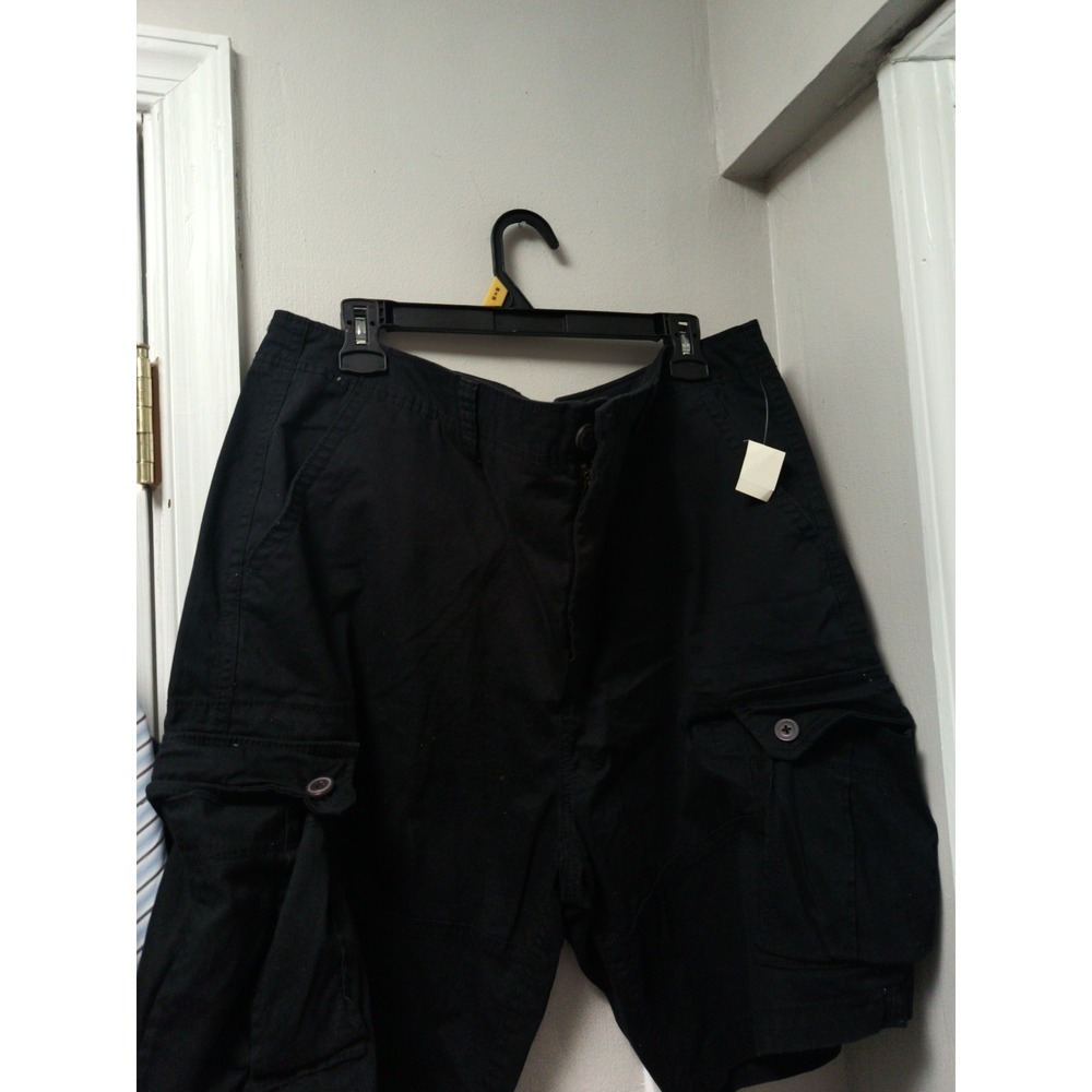Aero Men's Stretch Cargo Shorts Black 40W New